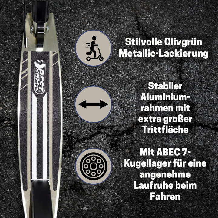 BEST SPORTING Cityroller Scooter 205 für Kinder und Erwachsene